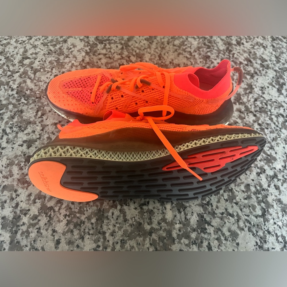 Adidas 4D Fusio 'Screaming Orange' FY5929 Primeknit Running Shoe Mens 10.5 - Picture 4 of 5